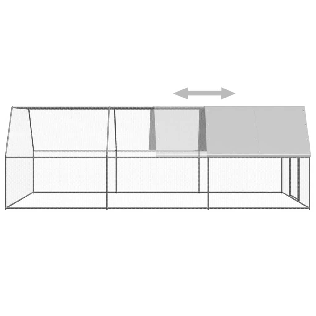 Kippenhok 3x6x2 m gegalvaniseerd staal is nu te koop bij PeponiXL, paradijselijk wonen!