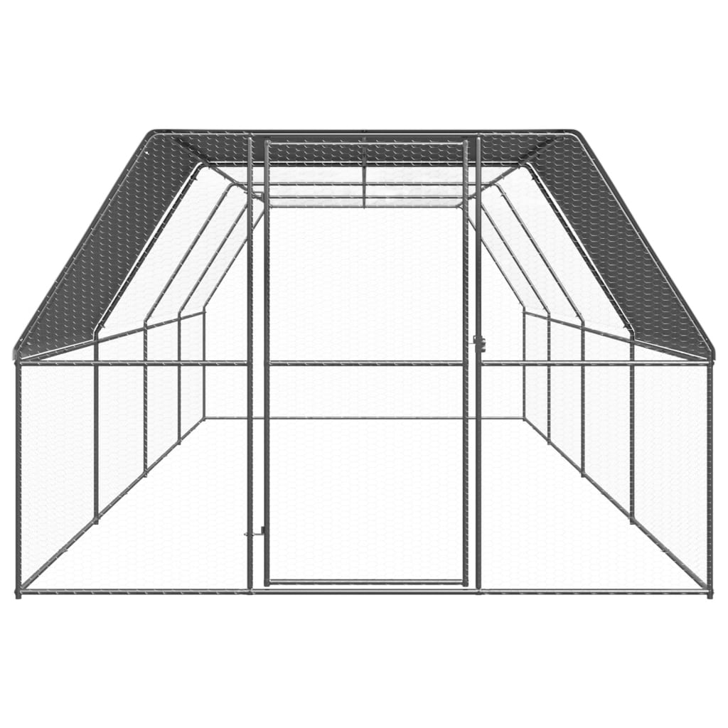 Kippenhok 3x8x2 m gegalvaniseerd staal is nu te koop bij PeponiXL, paradijselijk wonen!