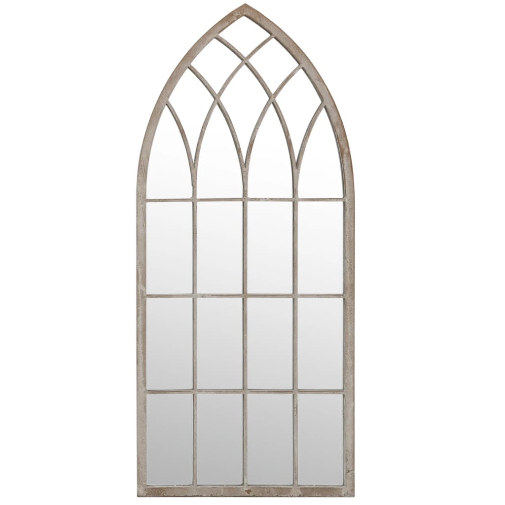 Tuinspiegel 100x45 cm ijzer zandkleurig is nu te koop bij PeponiXL, paradijselijk wonen!