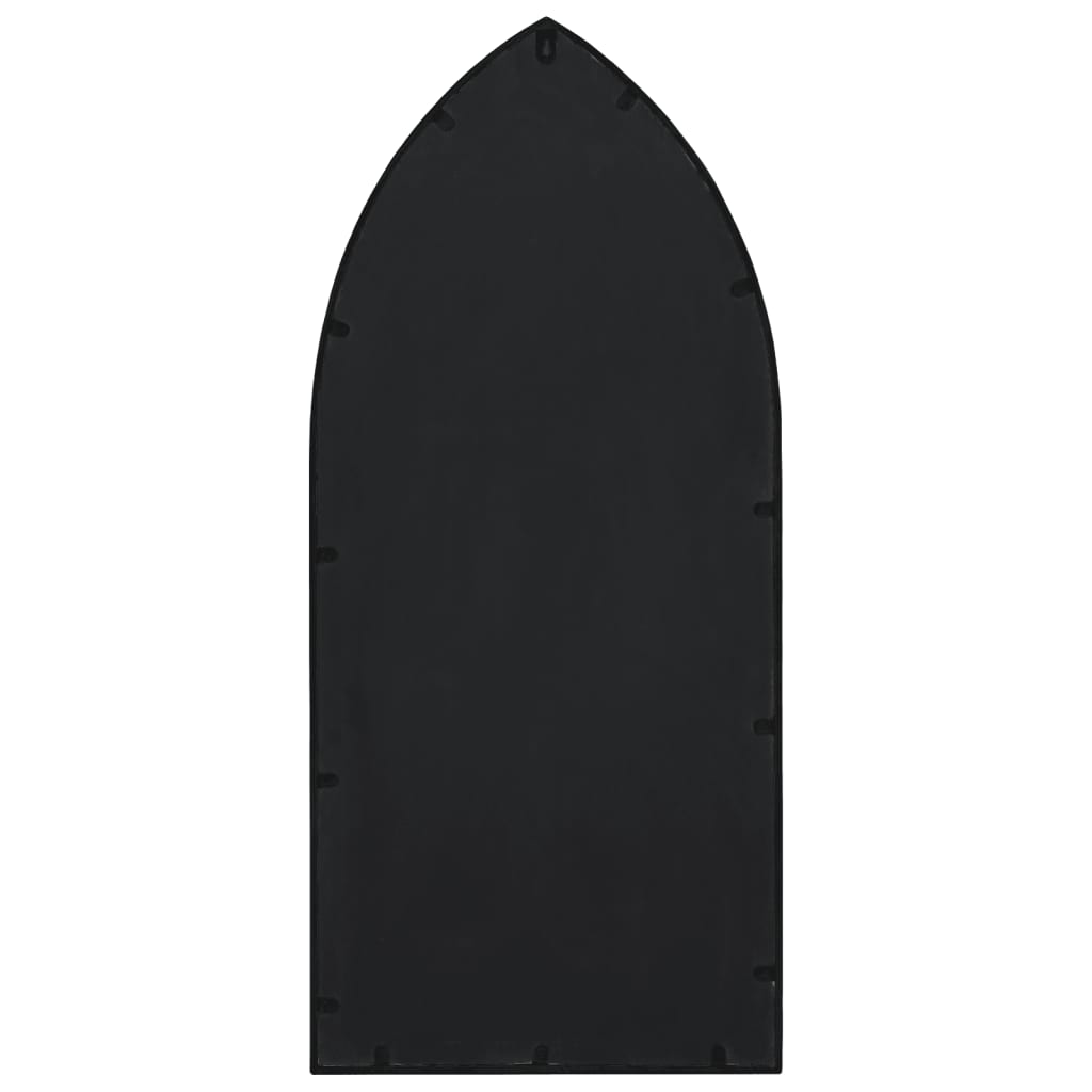 Tuinspiegel 100x45 cm ijzer zwart is nu te koop bij PeponiXL, paradijselijk wonen!