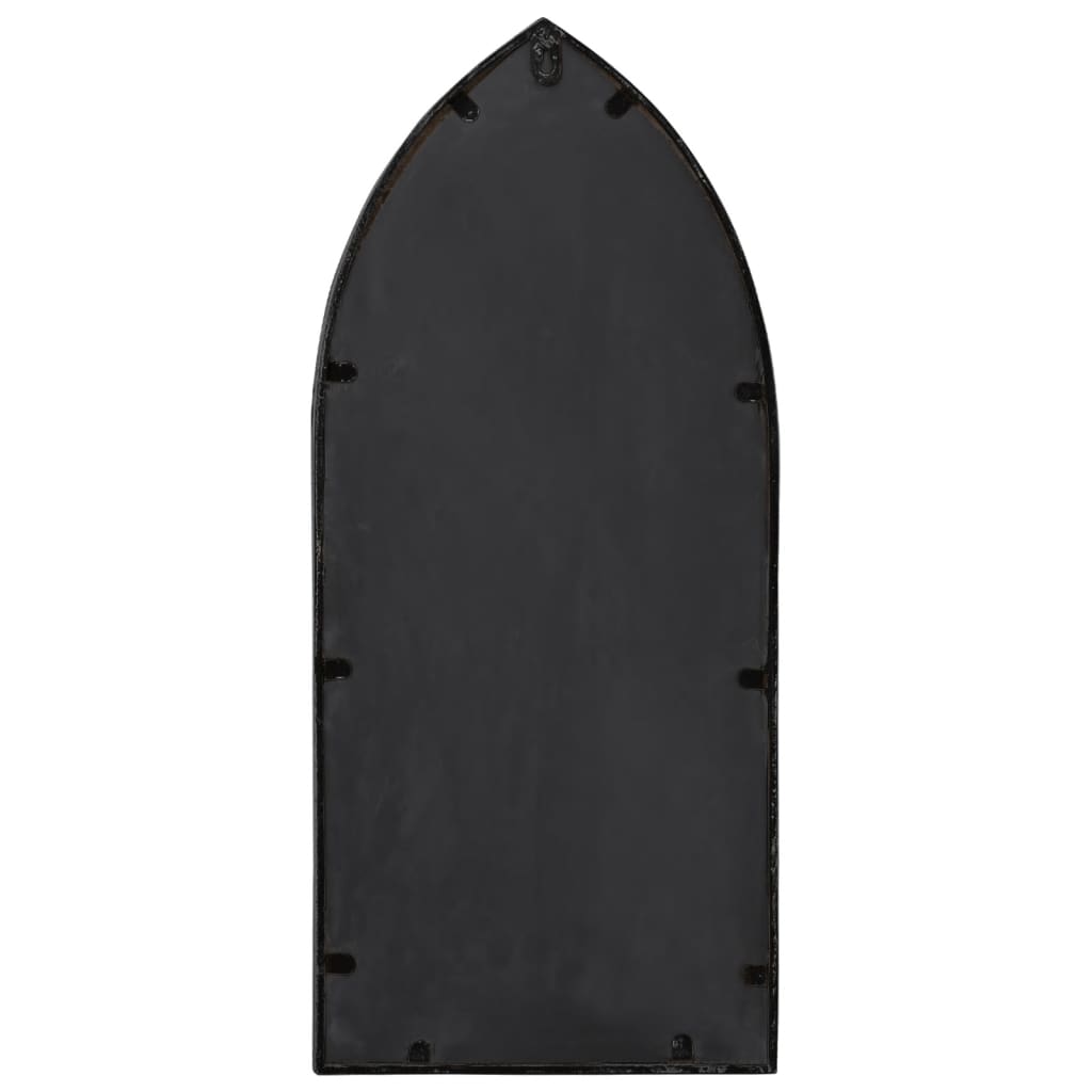 Tuinspiegel 70x30 cm ijzer zwart is nu te koop bij PeponiXL, paradijselijk wonen!