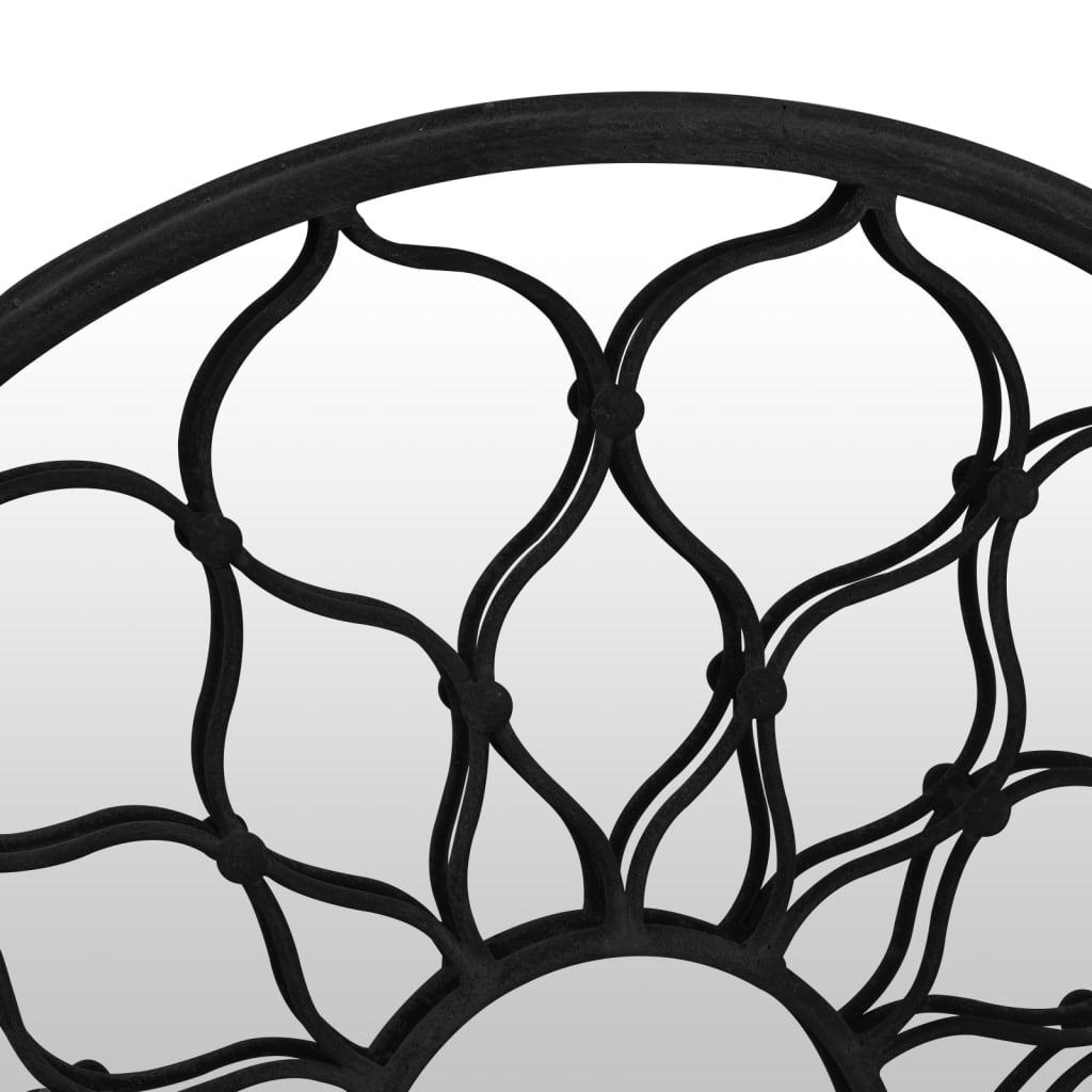 Tuinspiegel rond 60x3 cm ijzer zwart is nu te koop bij PeponiXL, paradijselijk wonen!