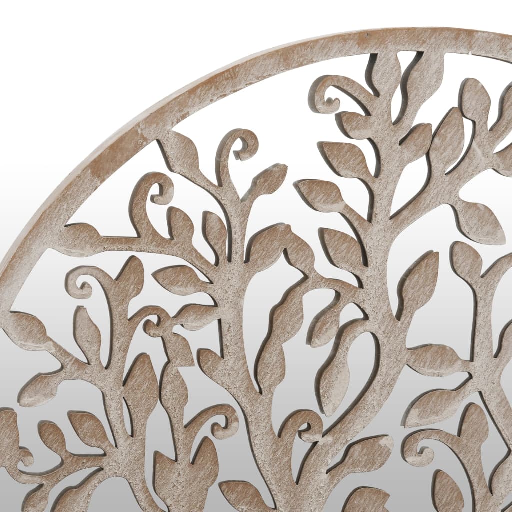Tuinspiegel rond 40x2,5 cm ijzer zandkleurig is nu te koop bij PeponiXL, paradijselijk wonen!
