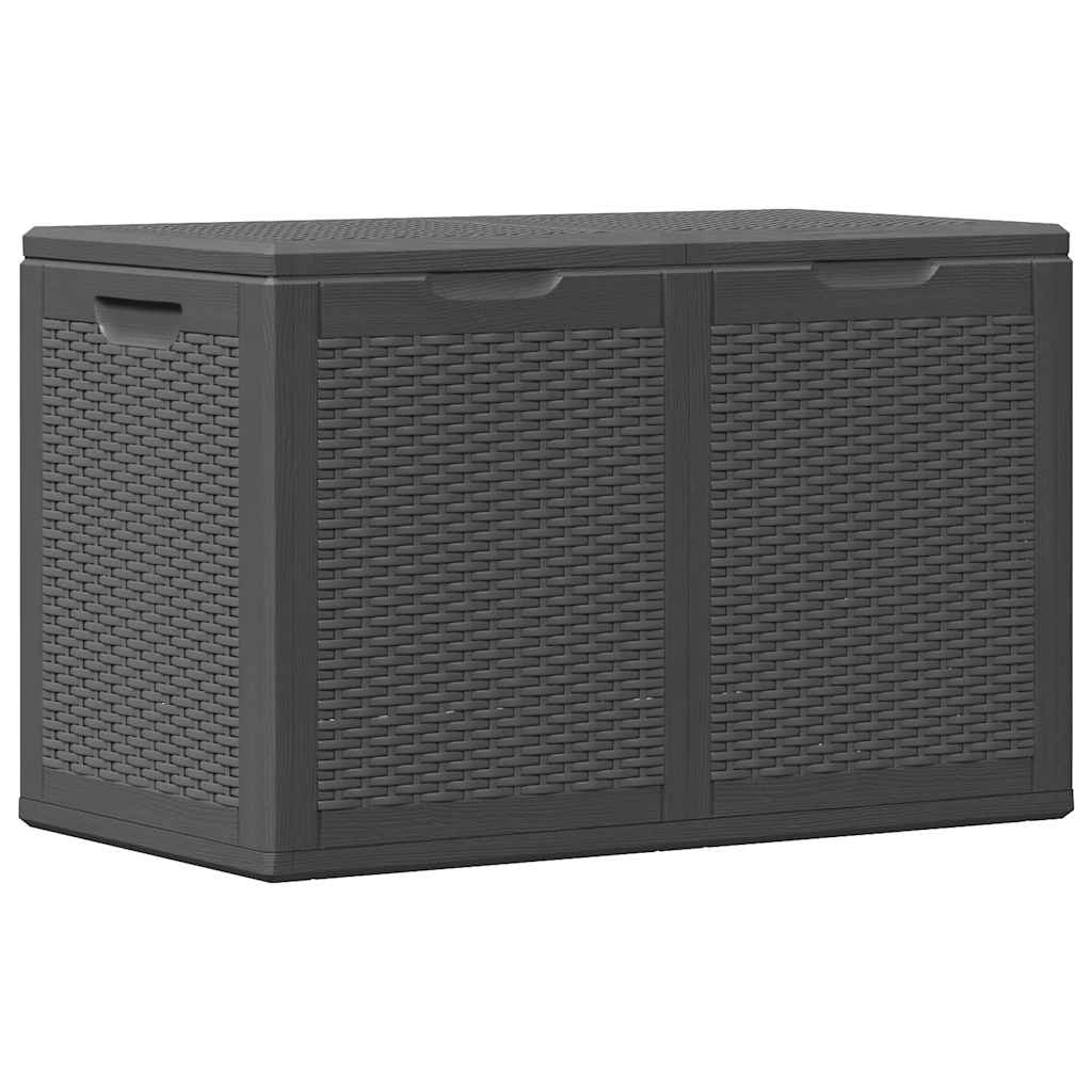 Tuinbox 180 L PP rattan zwart is nu te koop bij PeponiXL, paradijselijk wonen!