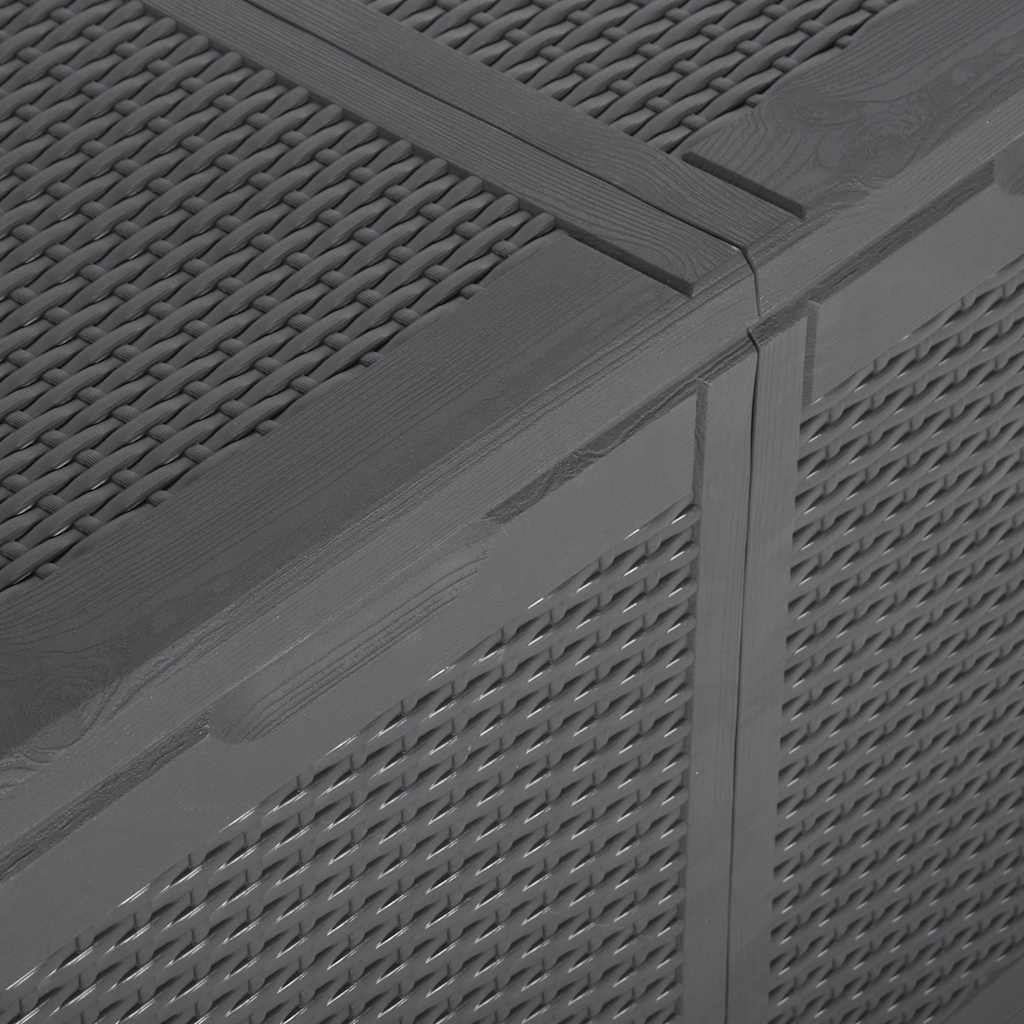 Tuinbox 180 L PP rattan zwart is nu te koop bij PeponiXL, paradijselijk wonen!