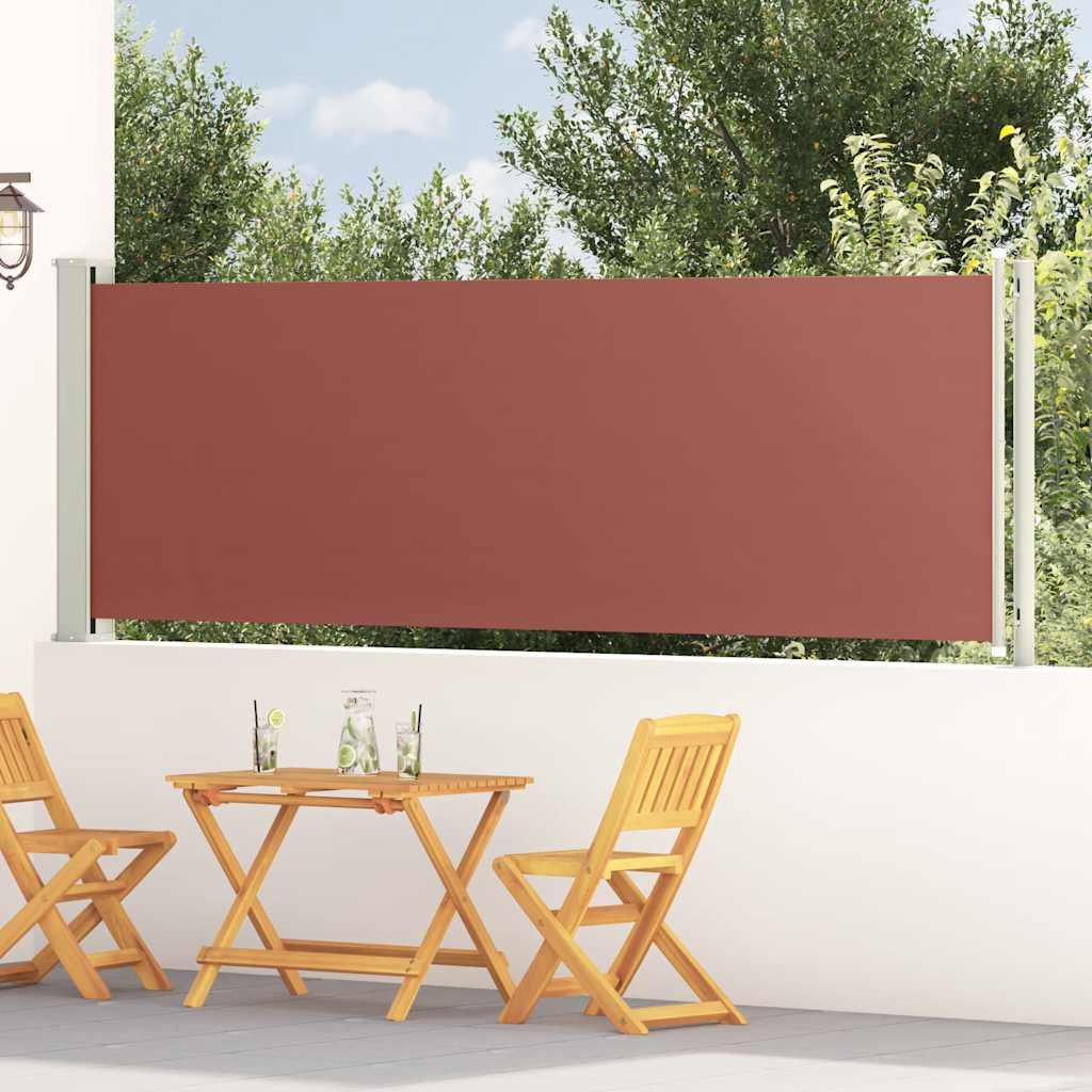 Tuinscherm uittrekbaar 117x600 cm bruin is nu te koop bij PeponiXL, paradijselijk wonen!