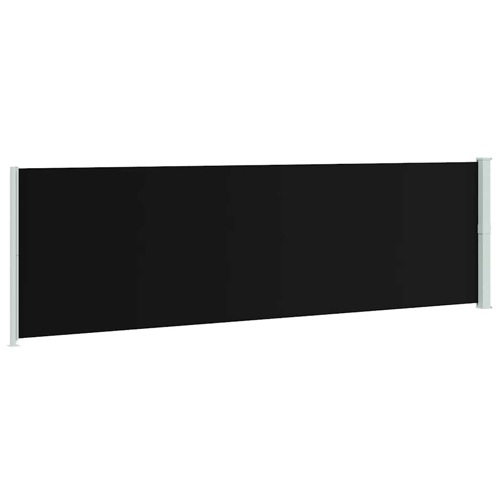 Tuinscherm uittrekbaar 180x600 cm zwart is nu te koop bij PeponiXL, paradijselijk wonen!