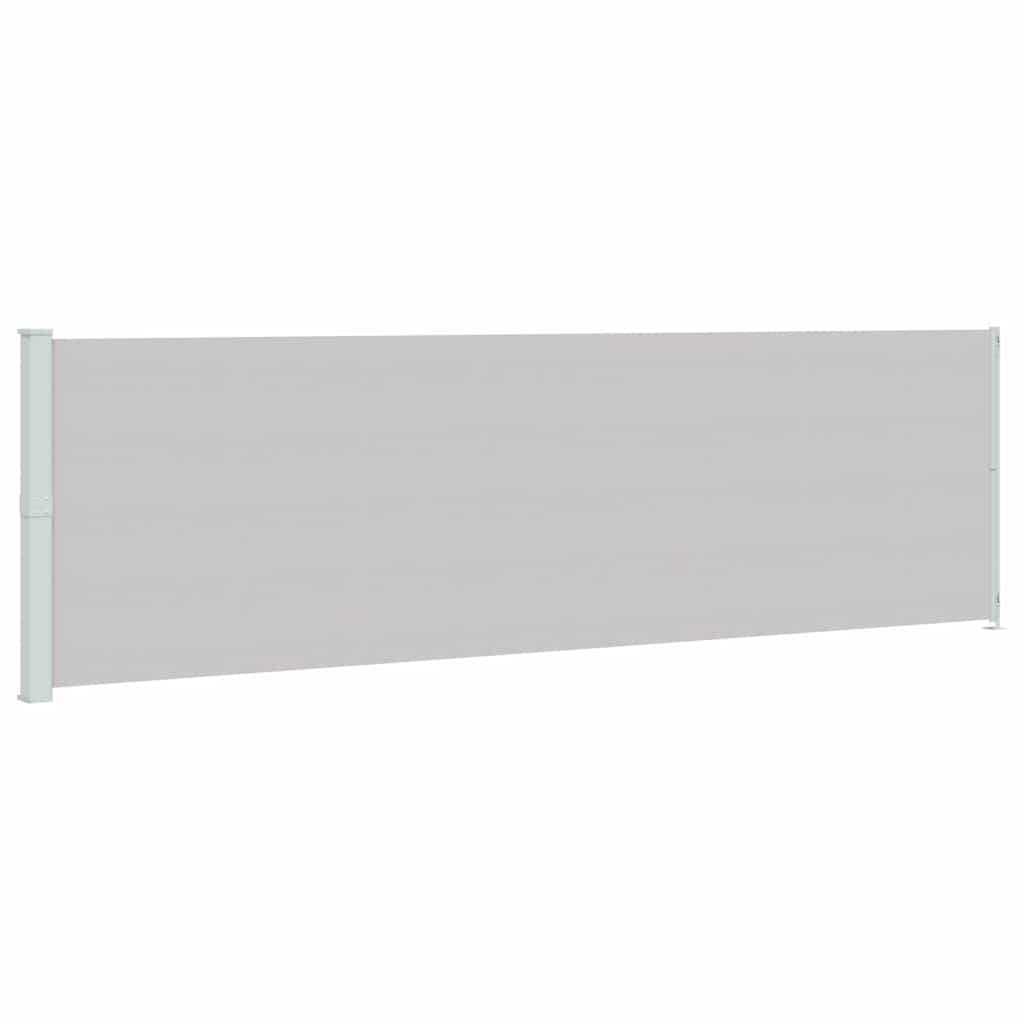 Tuinscherm uittrekbaar 180x600 cm grijs is nu te koop bij PeponiXL, paradijselijk wonen!