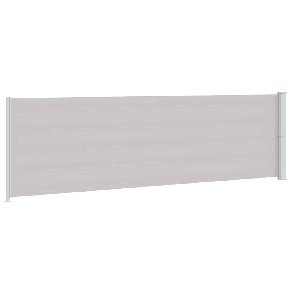 Tuinscherm uittrekbaar 180x600 cm grijs is nu te koop bij PeponiXL, paradijselijk wonen!