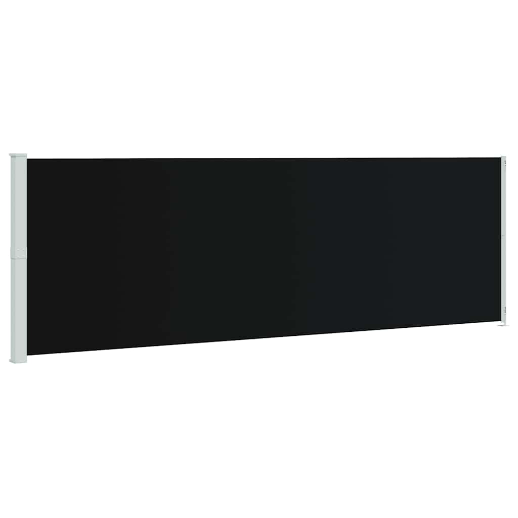 Tuinscherm uittrekbaar 200x600 cm zwart is nu te koop bij PeponiXL, paradijselijk wonen!