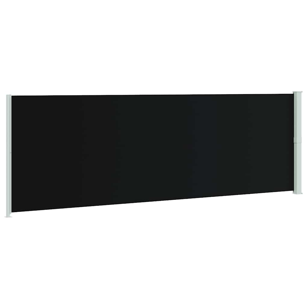Tuinscherm uittrekbaar 200x600 cm zwart is nu te koop bij PeponiXL, paradijselijk wonen!