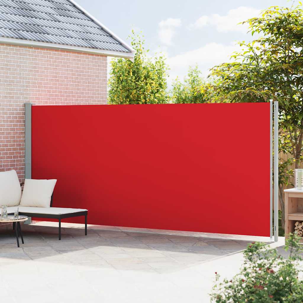 Tuinscherm uittrekbaar 200x600 cm rood is nu te koop bij PeponiXL, paradijselijk wonen!