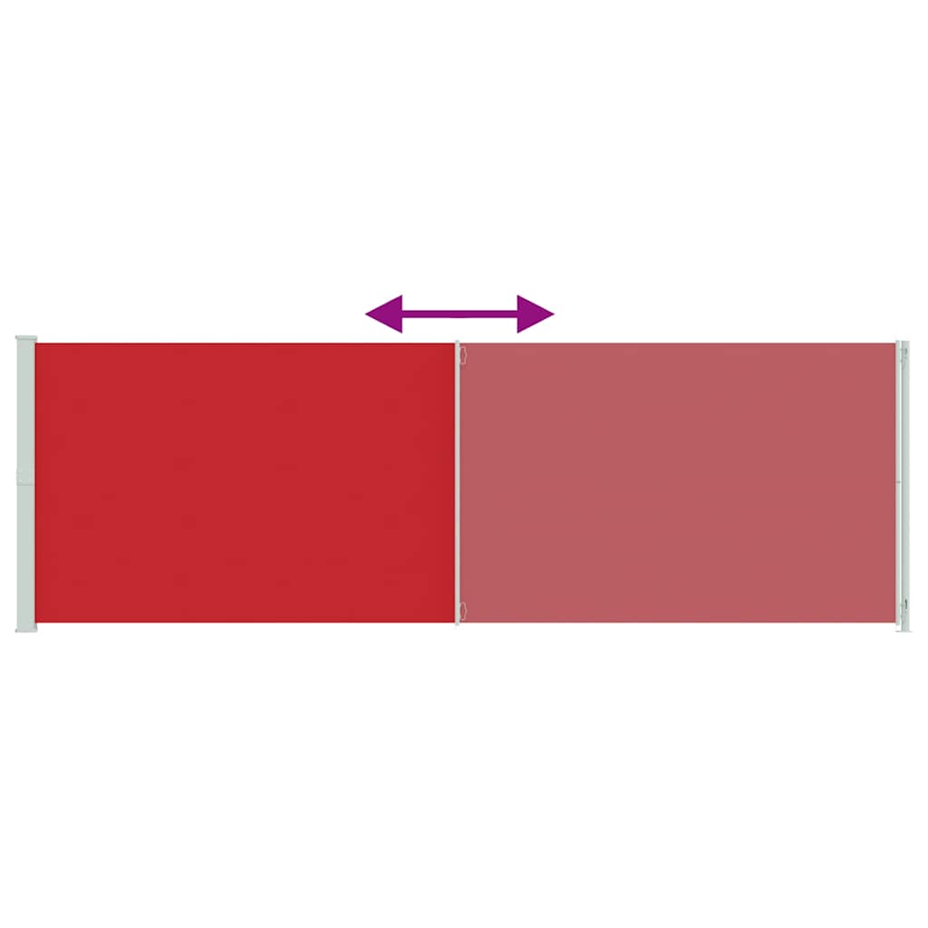 Tuinscherm uittrekbaar 200x600 cm rood is nu te koop bij PeponiXL, paradijselijk wonen!