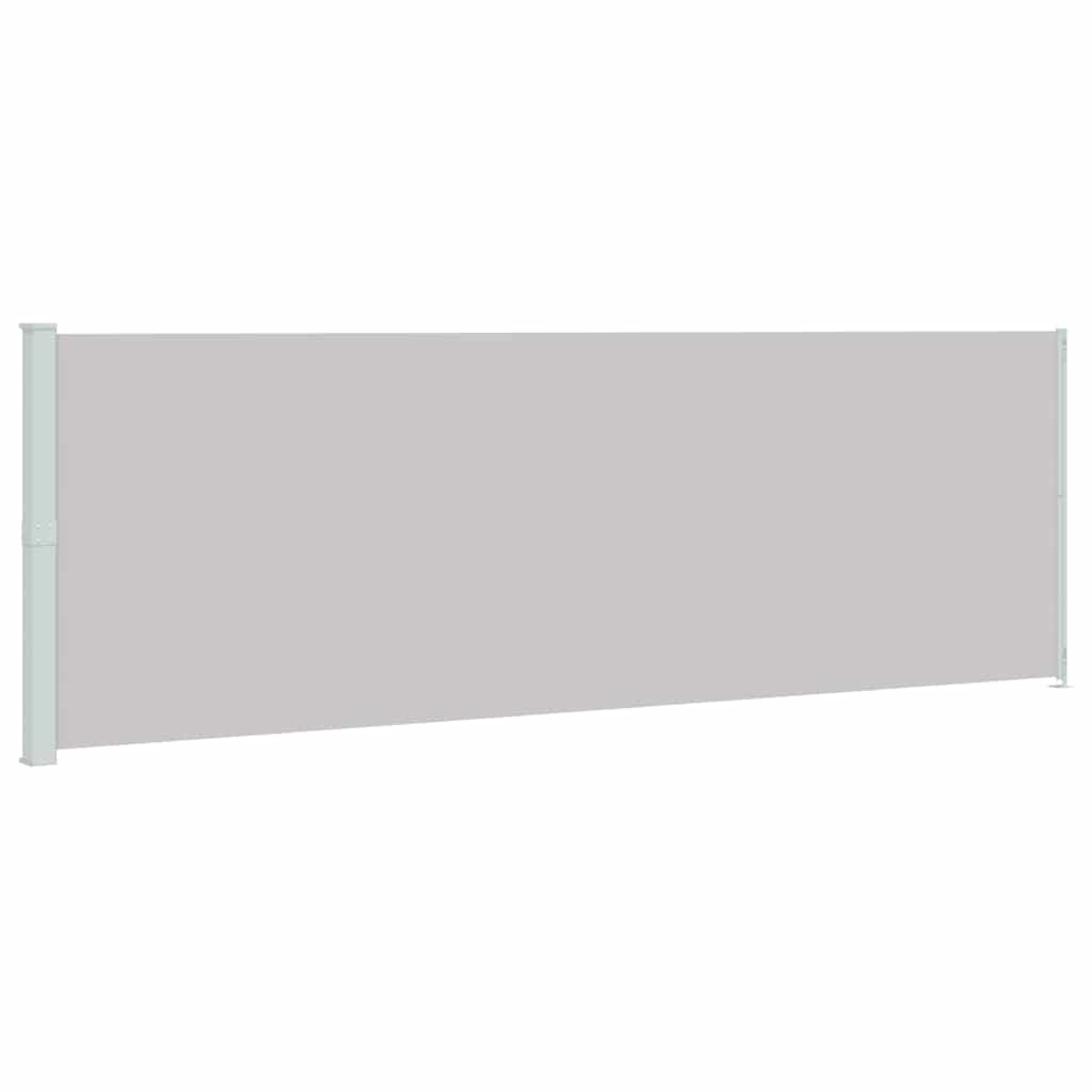 Tuinscherm uittrekbaar 200x600 cm grijs is nu te koop bij PeponiXL, paradijselijk wonen!