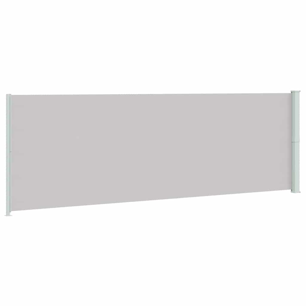 Tuinscherm uittrekbaar 200x600 cm grijs is nu te koop bij PeponiXL, paradijselijk wonen!