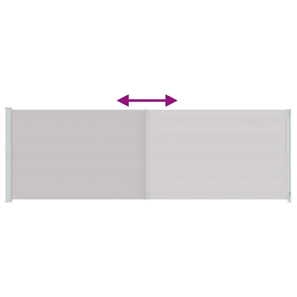 Tuinscherm uittrekbaar 200x600 cm grijs is nu te koop bij PeponiXL, paradijselijk wonen!
