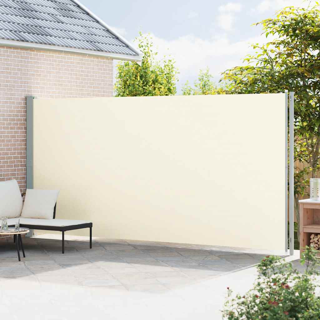 Tuinscherm uittrekbaar 220x600 cm crème is nu te koop bij PeponiXL, paradijselijk wonen!