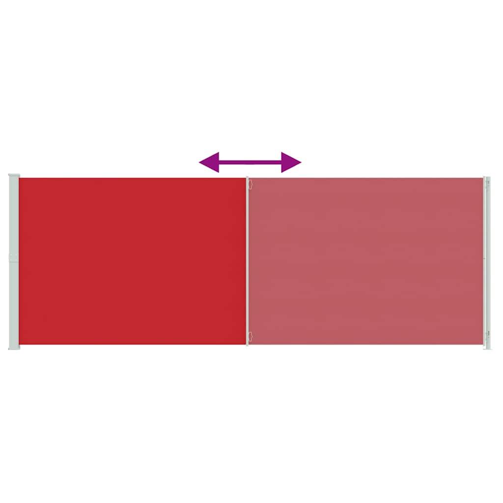 Tuinscherm uittrekbaar 220x600 cm rood is nu te koop bij PeponiXL, paradijselijk wonen!