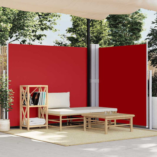 Windscherm uittrekbaar 180x600 cm rood is nu te koop bij PeponiXL, paradijselijk wonen!