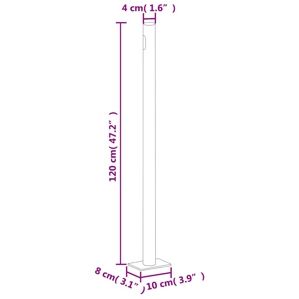 Windscherm uittrekbaar 200x600 cm bruin is nu te koop bij PeponiXL, paradijselijk wonen!