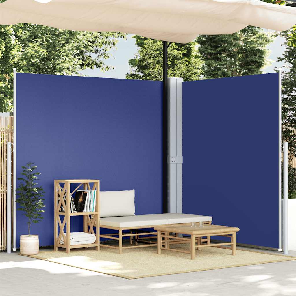Windscherm uittrekbaar 220x600 cm blauw is nu te koop bij PeponiXL, paradijselijk wonen!