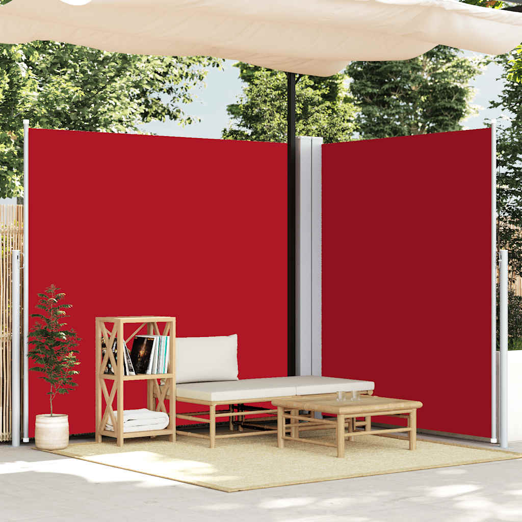 Windscherm uittrekbaar 220x600 cm rood is nu te koop bij PeponiXL, paradijselijk wonen!