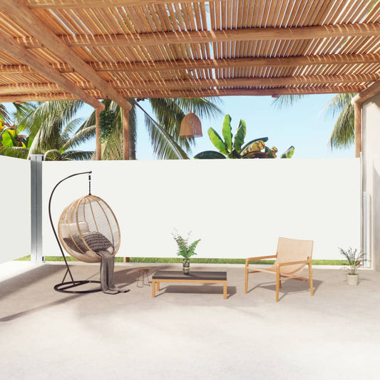 Windscherm uittrekbaar 180x1000 cm zwart is nu te koop bij PeponiXL, paradijselijk wonen!