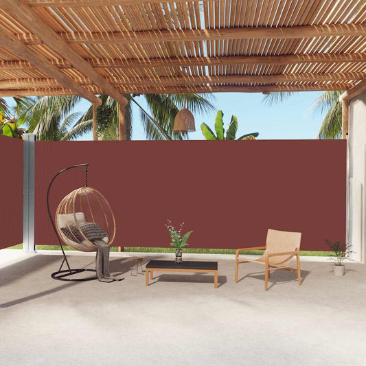 Windscherm uittrekbaar 220x1000 cm bruin is nu te koop bij PeponiXL, paradijselijk wonen!