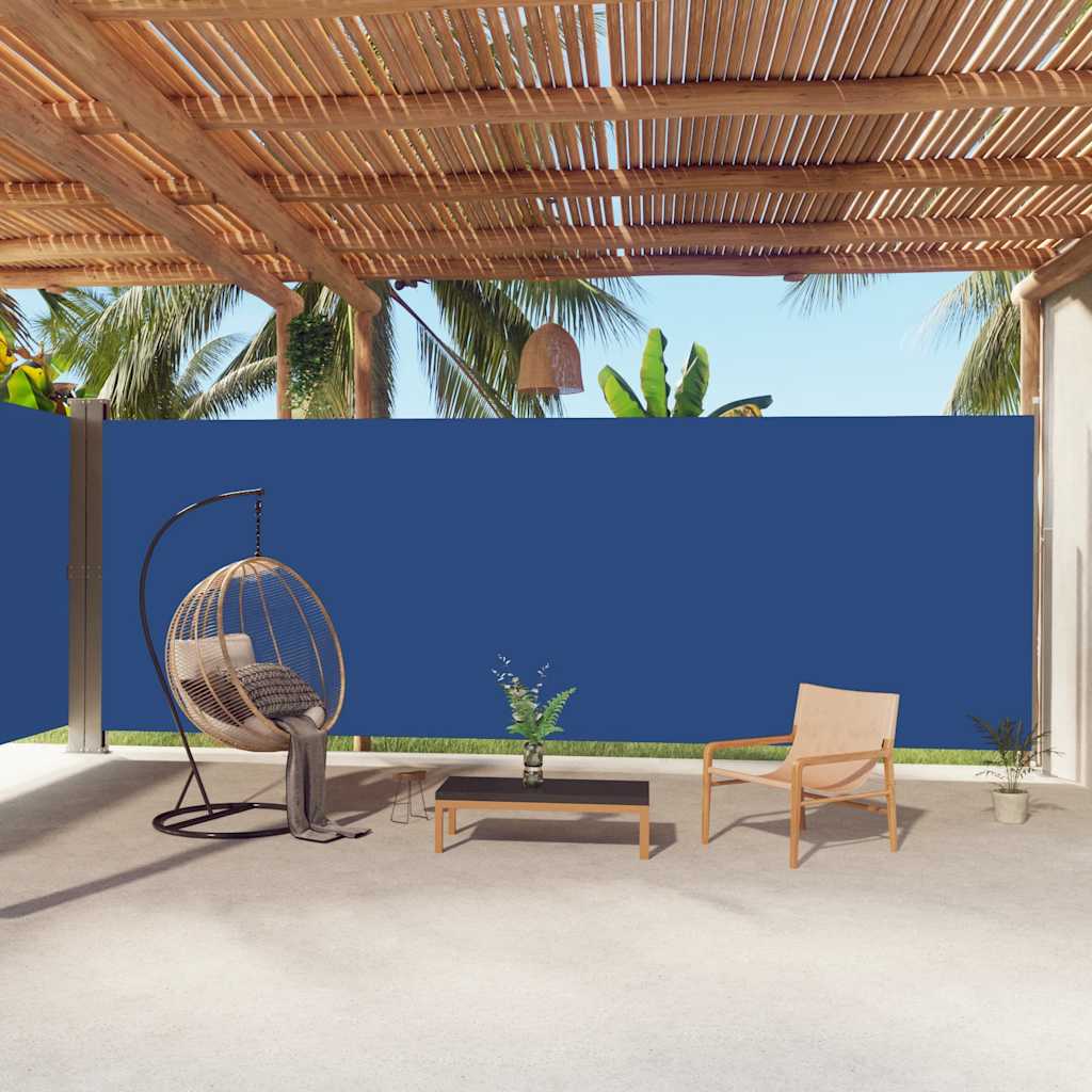 Windscherm uittrekbaar 220x1000 cm blauw is nu te koop bij PeponiXL, paradijselijk wonen!