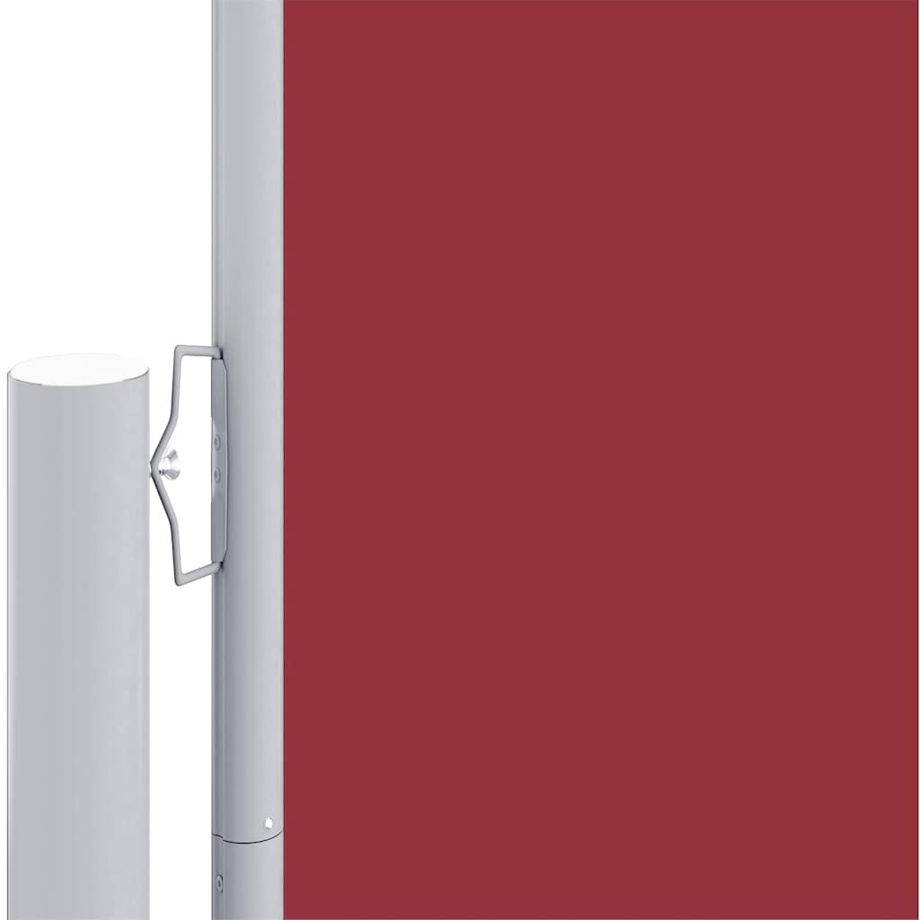 Windscherm uittrekbaar 117x1200 cm rood is nu te koop bij PeponiXL, paradijselijk wonen!