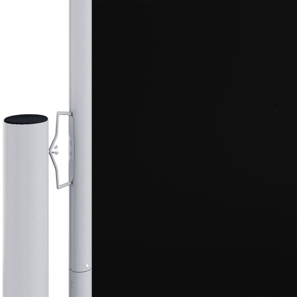 Windscherm uittrekbaar 160x1200 cm zwart is nu te koop bij PeponiXL, paradijselijk wonen!