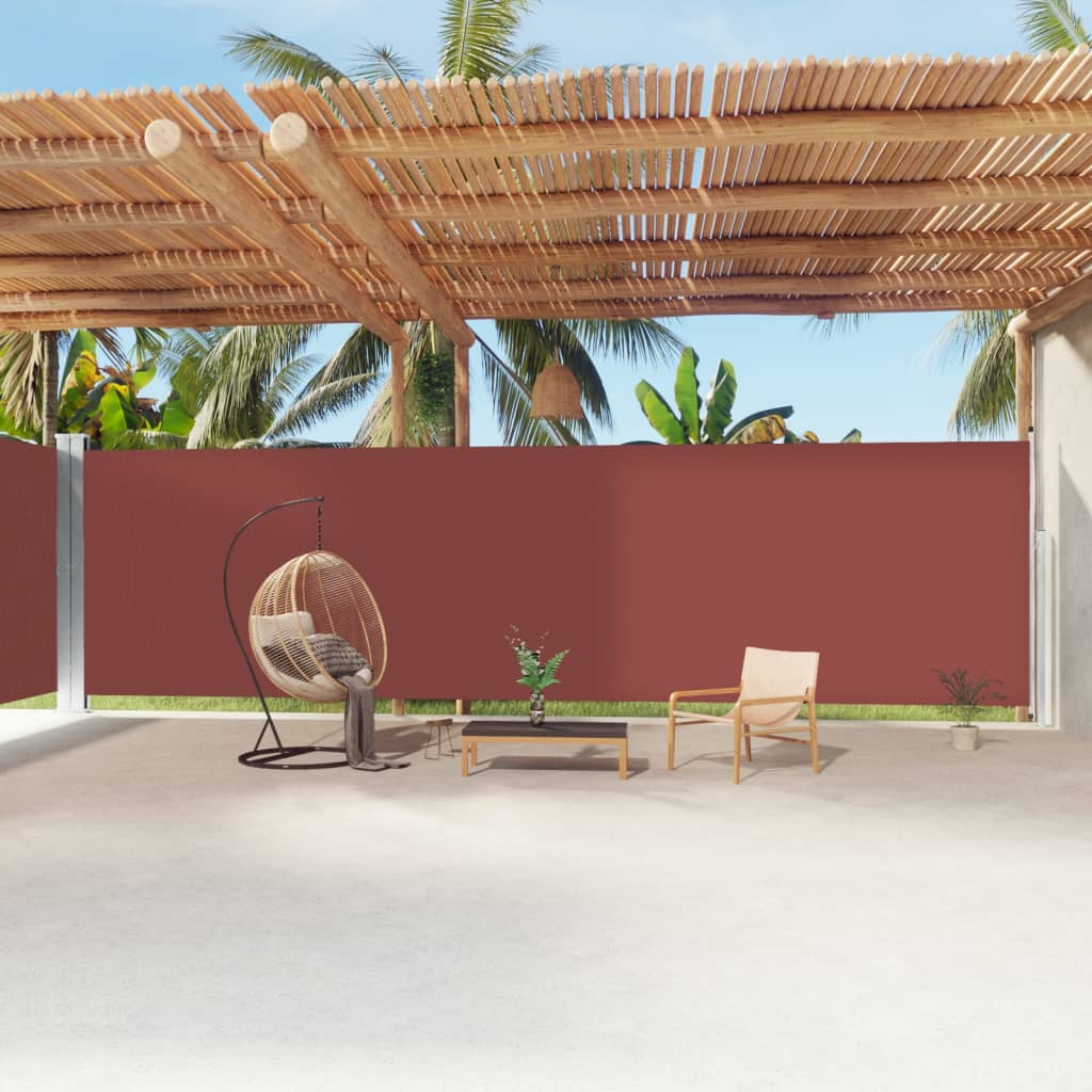 Windscherm uittrekbaar 220x1200 cm bruin is nu te koop bij PeponiXL, paradijselijk wonen!
