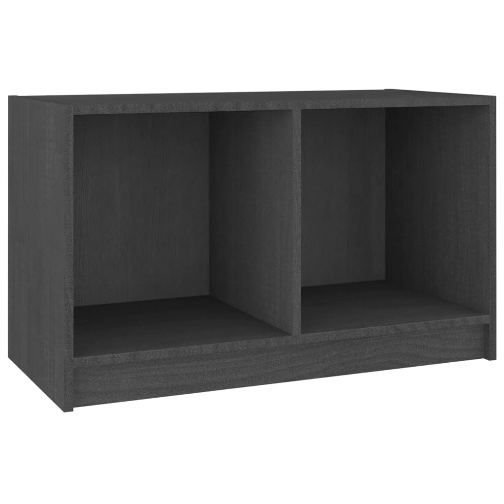 Tv-meubel 70x33x42 cm massief grenenhout grijs is nu te koop bij PeponiXL, paradijselijk wonen!