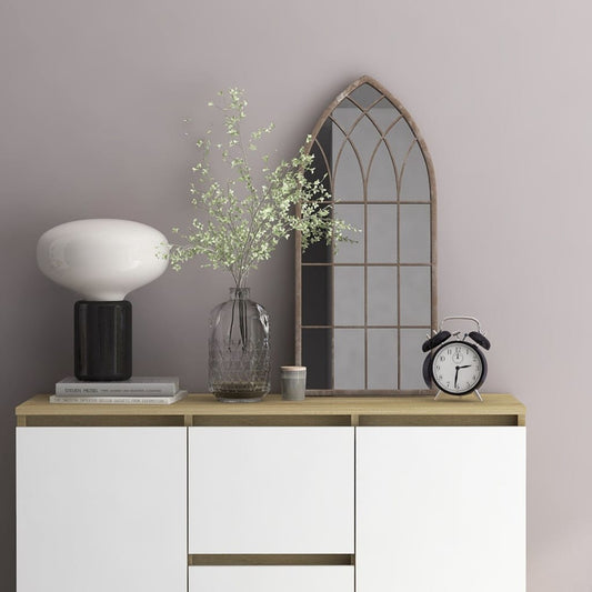 Spiegel 70x30 cm ijzer zandkleurig is nu te koop bij PeponiXL, paradijselijk wonen!