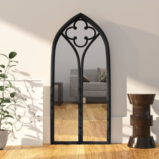 Spiegel 100x45 cm ijzer zwart is nu te koop bij PeponiXL, paradijselijk wonen!