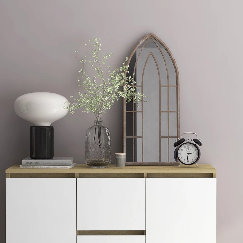 Spiegel 70x30 cm ijzer zandkleurig is nu te koop bij PeponiXL, paradijselijk wonen!