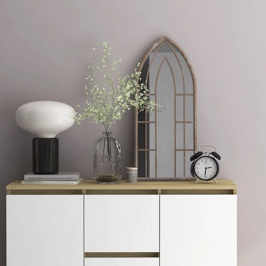 Spiegel 70x30 cm ijzer zandkleurig is nu te koop bij PeponiXL, paradijselijk wonen!