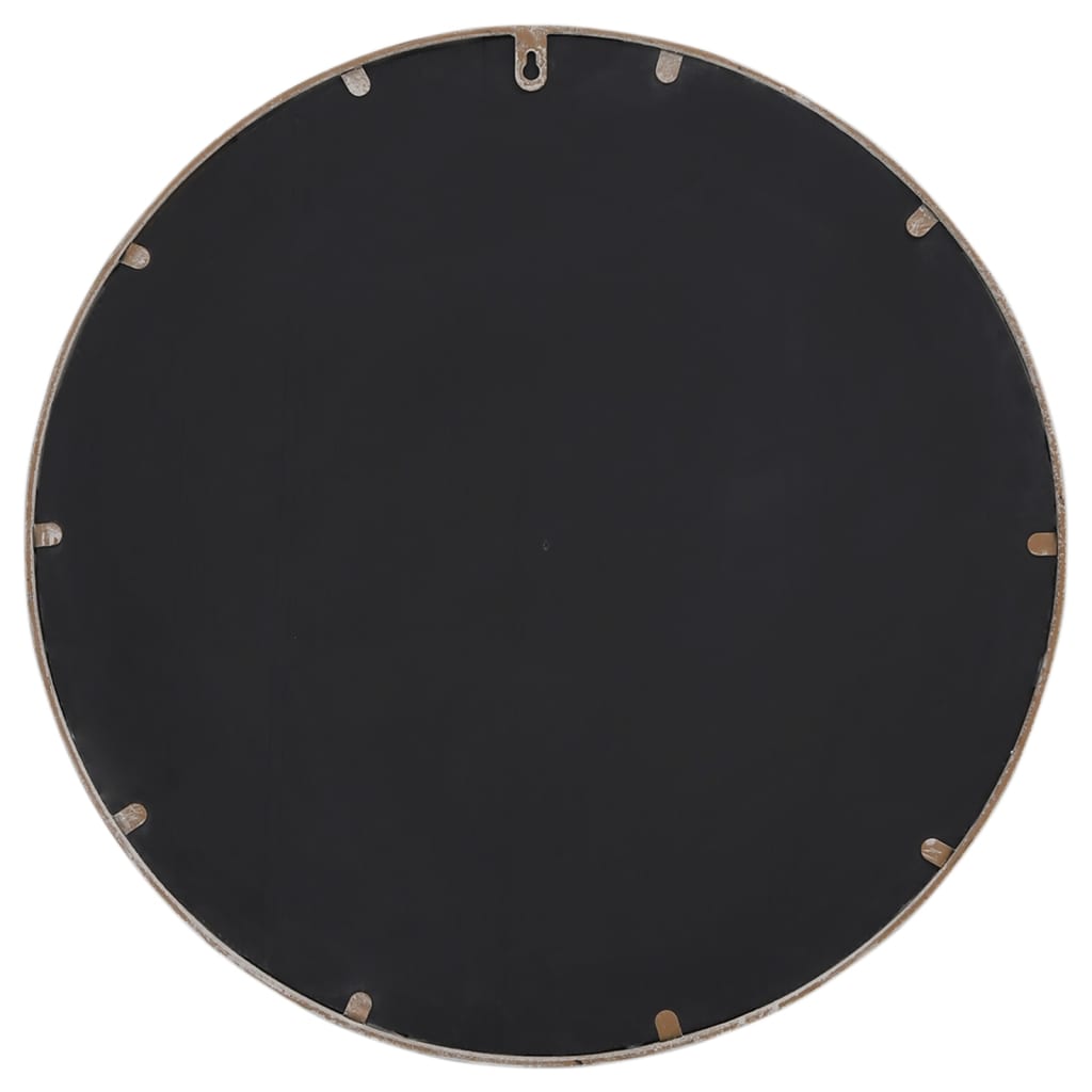 Spiegel rond 40x4 cm ijzer zandkleurig is nu te koop bij PeponiXL, paradijselijk wonen!