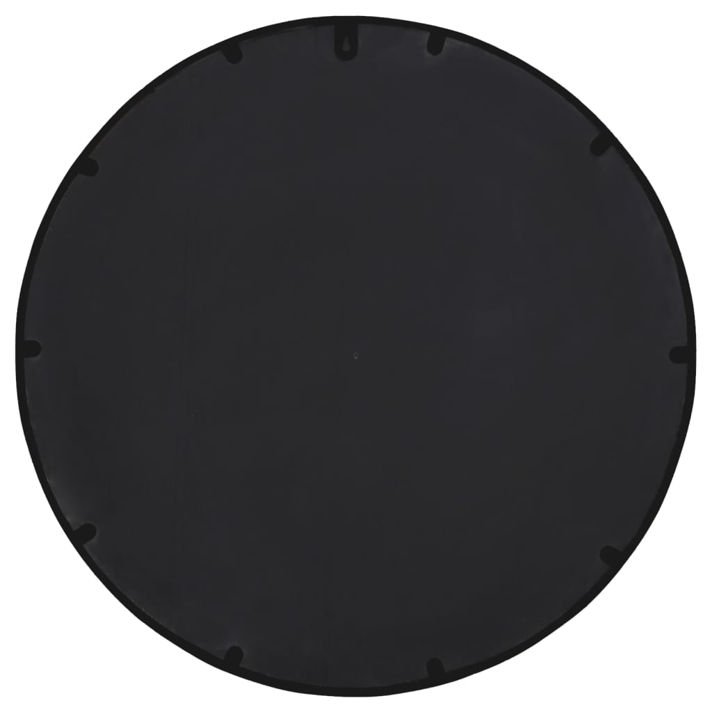Spiegel rond 60x4 cm ijzer zwart is nu te koop bij PeponiXL, paradijselijk wonen!