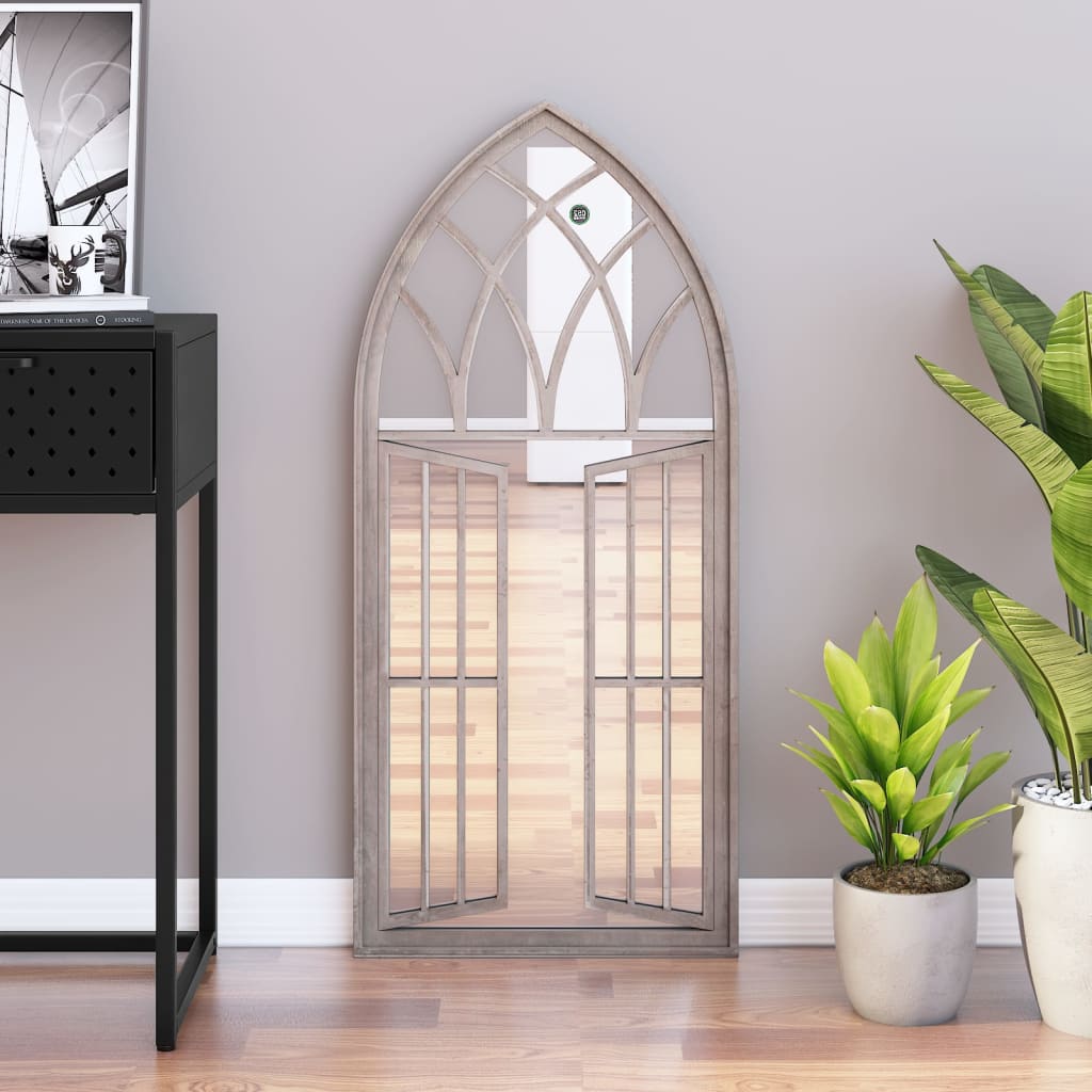 Spiegel 100x45 cm ijzer zandkleurig is nu te koop bij PeponiXL, paradijselijk wonen!