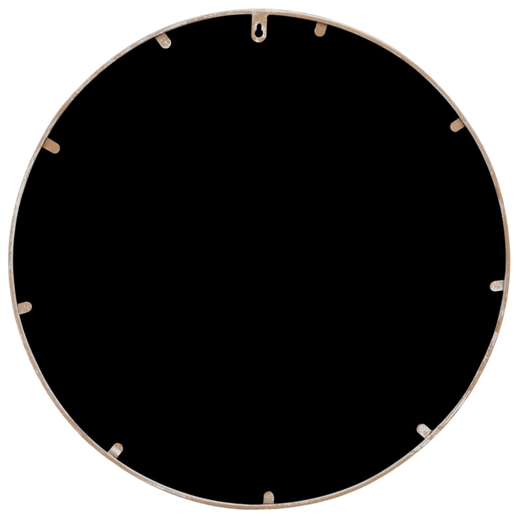 Spiegel rond 40x3 cm ijzer zandkleurig is nu te koop bij PeponiXL, paradijselijk wonen!