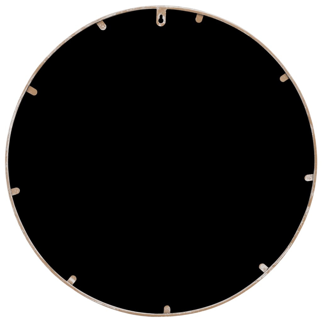 Spiegel rond 40x2,5 cm ijzer zandkleurig is nu te koop bij PeponiXL, paradijselijk wonen!