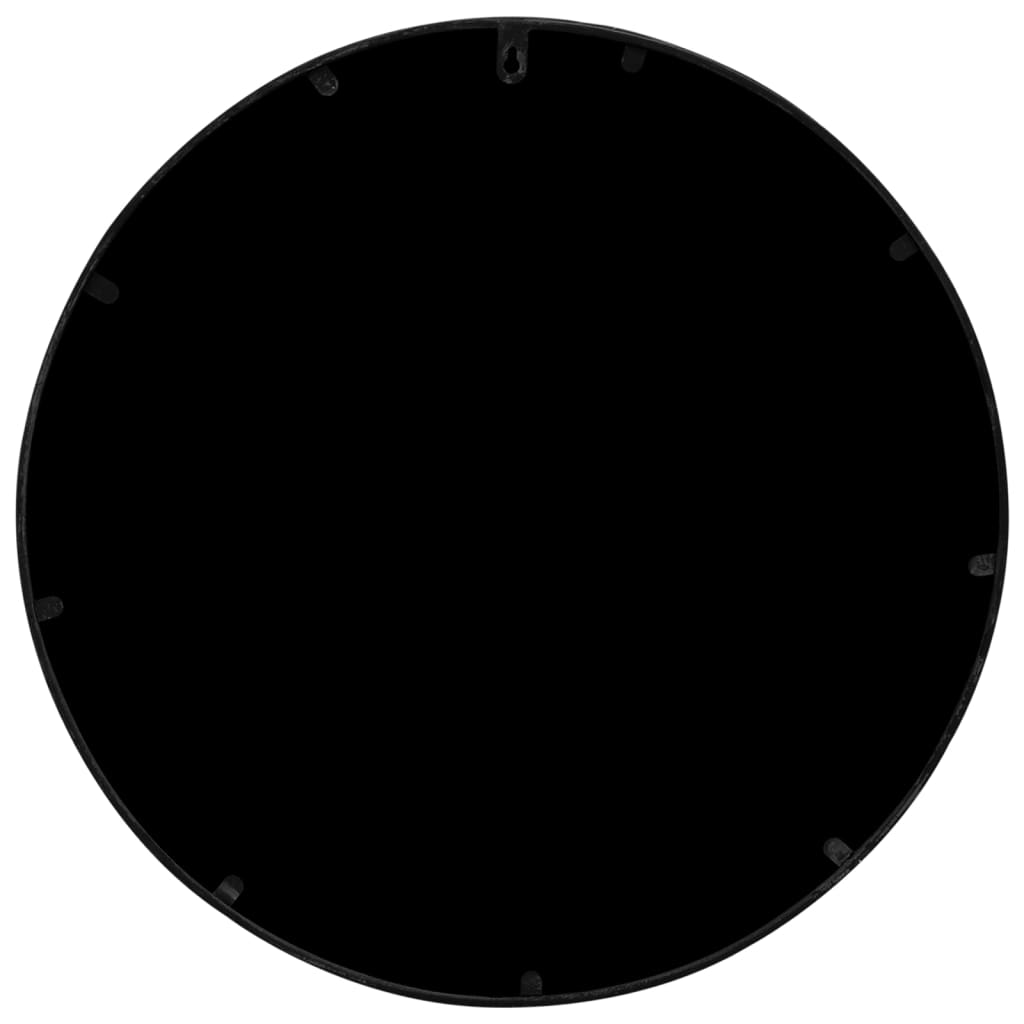 Spiegel rond 40x2,5 cm ijzer zwart is nu te koop bij PeponiXL, paradijselijk wonen!