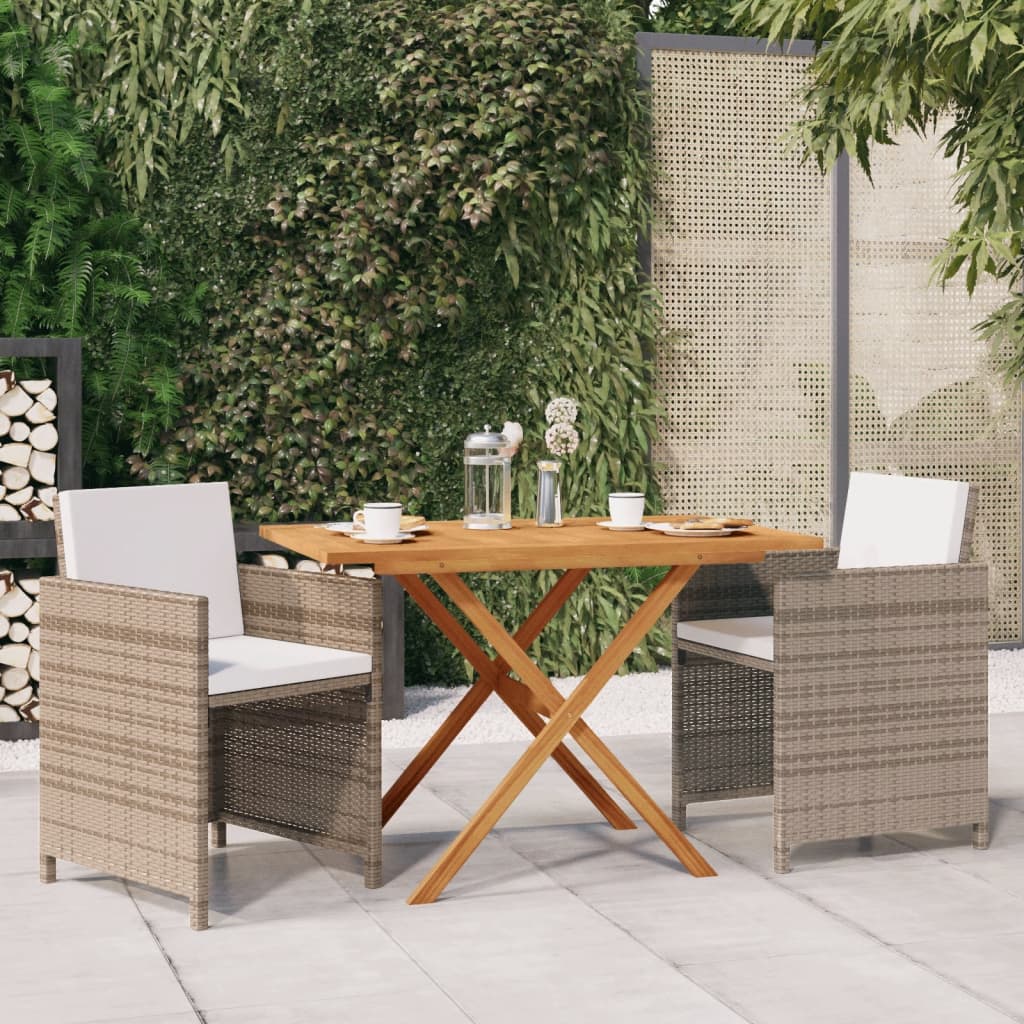 3-delige Tuinset met kussens beige is nu te koop bij PeponiXL, paradijselijk wonen!