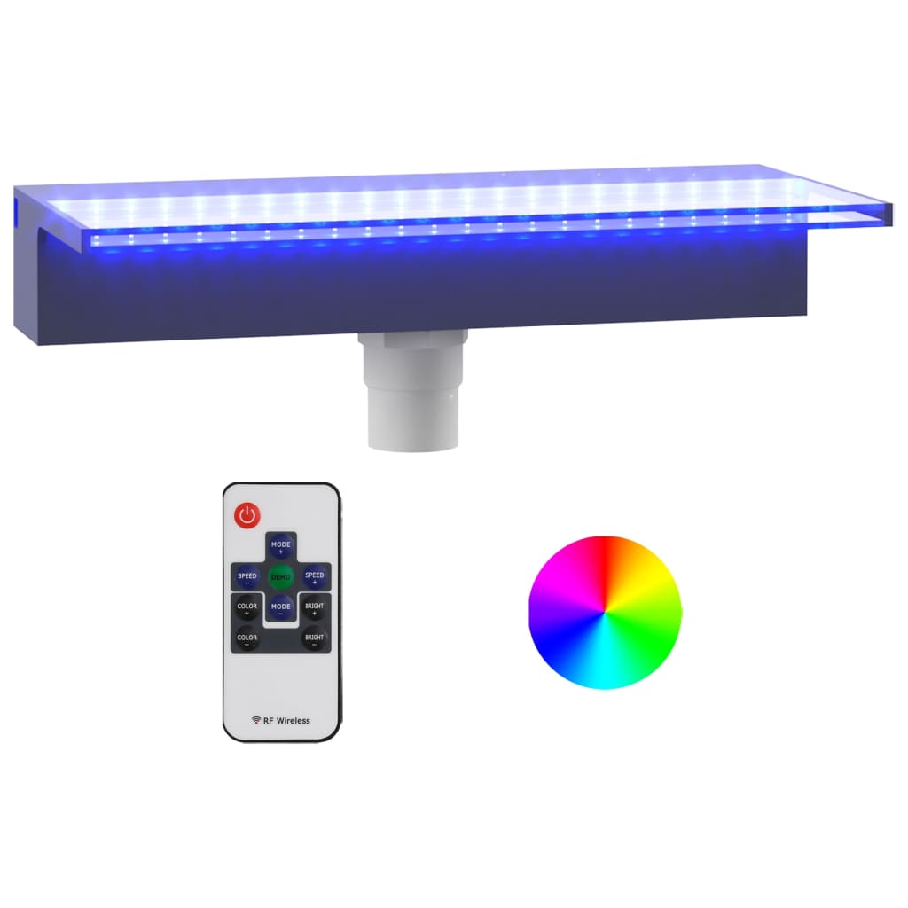 Watervaloverlaat met RGB LED's 45 cm acryl is nu te koop bij PeponiXL, paradijselijk wonen!