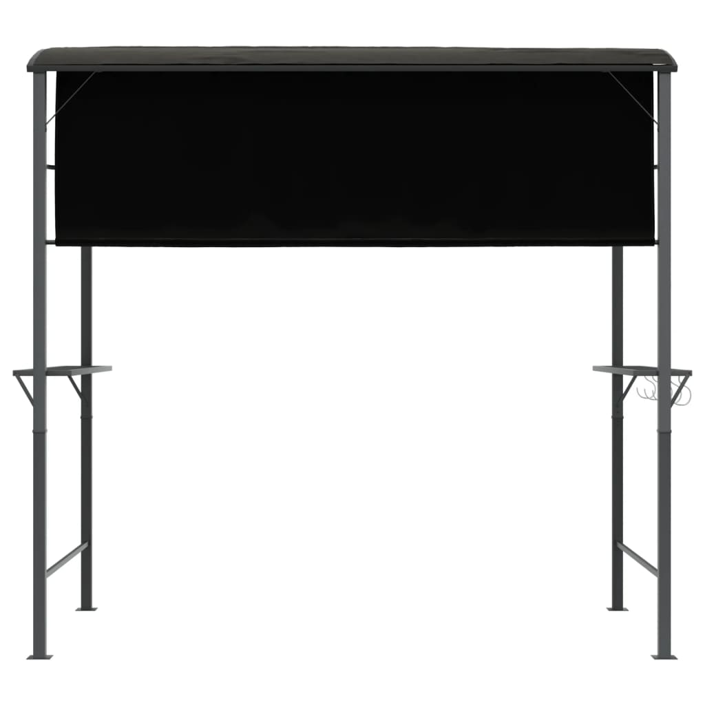 Prieel met dak 220x110x200 cm antracietkleurig is nu te koop bij PeponiXL, paradijselijk wonen!