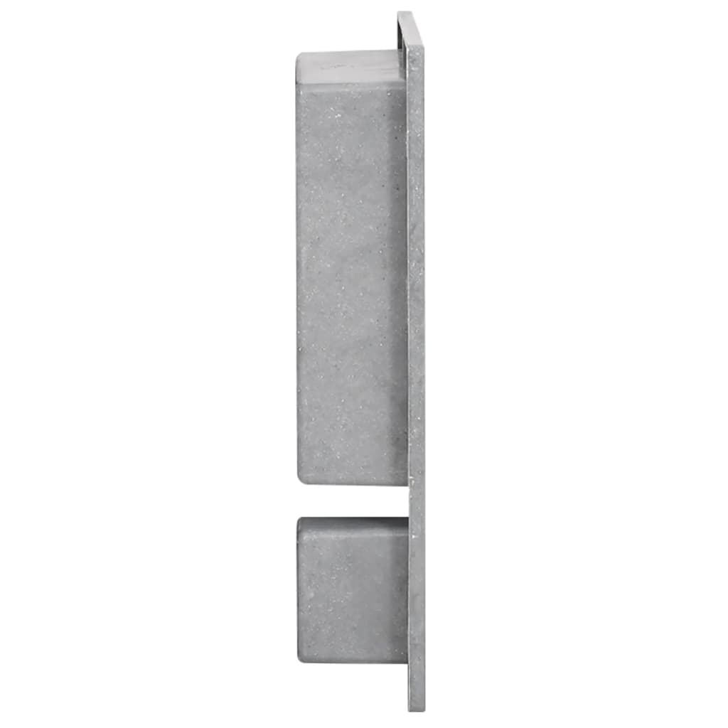 Douchenis met 2 vakken 41x51x10 cm matgrijs is nu te koop bij PeponiXL, paradijselijk wonen!