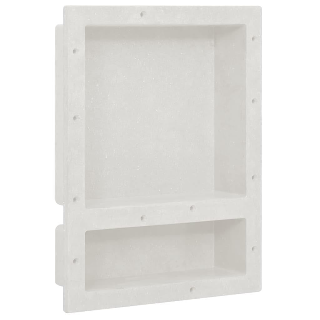 Douchenis met 2 vakken 41x51x10 cm matwit is nu te koop bij PeponiXL, paradijselijk wonen!