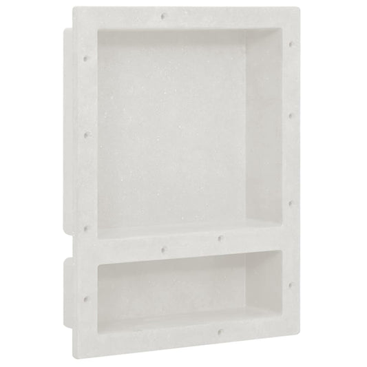 Douchenis met 2 vakken 41x51x10 cm matwit is nu te koop bij PeponiXL, paradijselijk wonen!