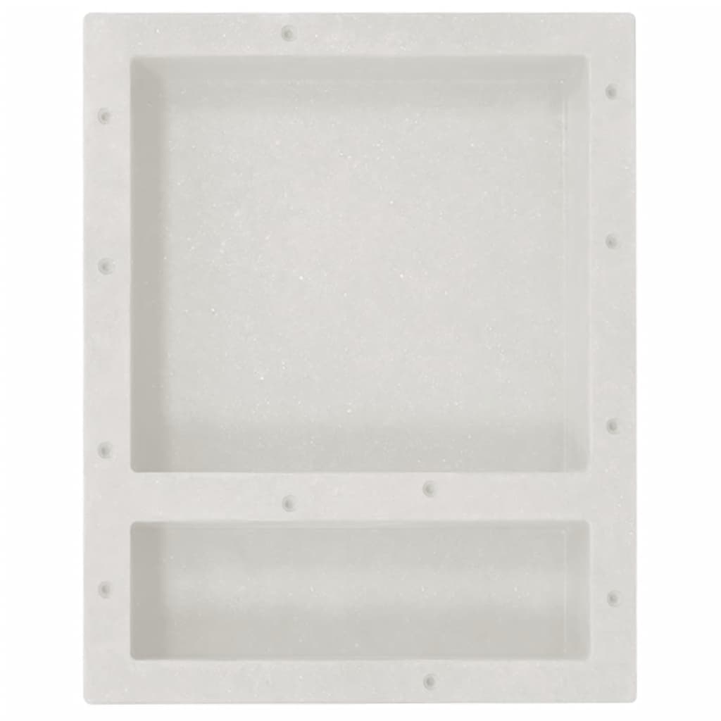 Douchenis met 2 vakken 41x51x10 cm matwit is nu te koop bij PeponiXL, paradijselijk wonen!